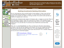 Tablet Screenshot of bankerbanker.com